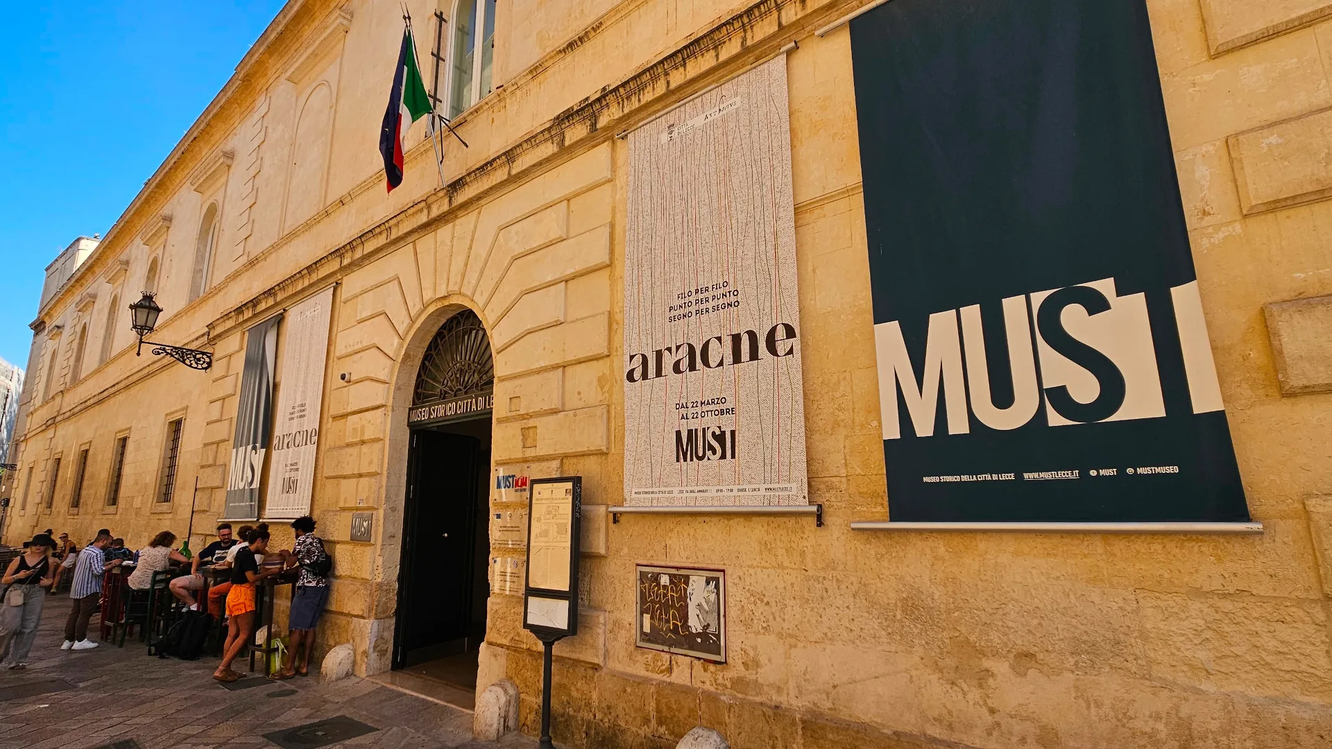 Lecce, entrance to the historical museum of the city of Lecce entrance, MUST