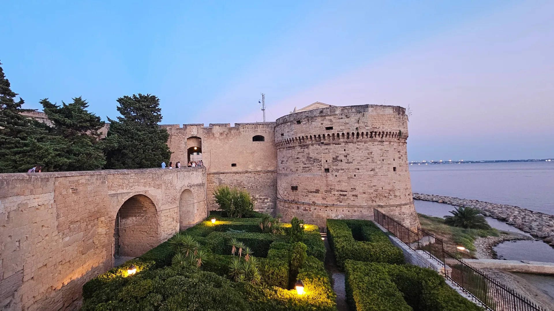 Aragonese Castle of Taranto, the entrance bridge to the castle