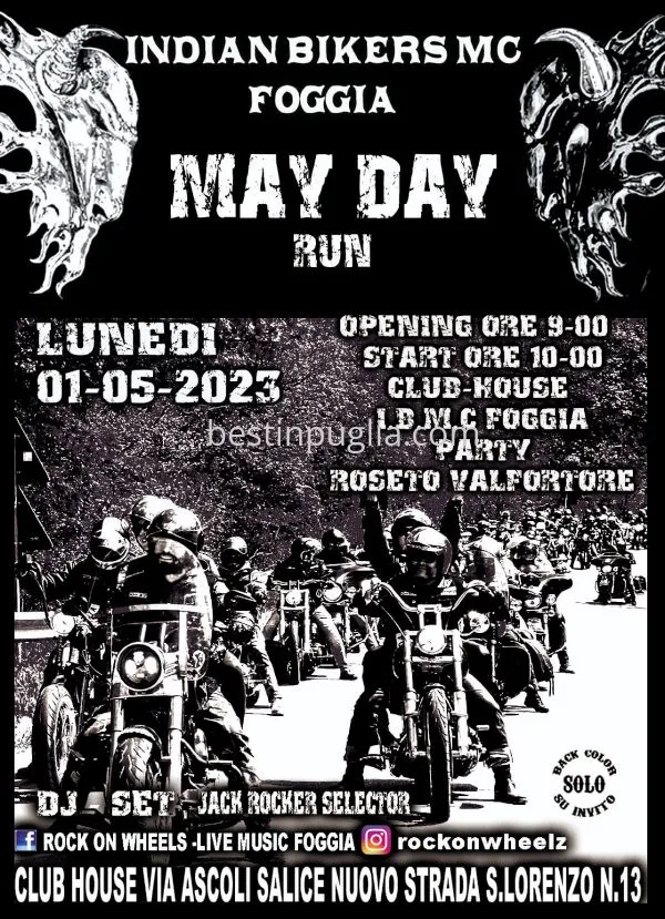 Rock on Wheels Live Music Foggia - May Day Run