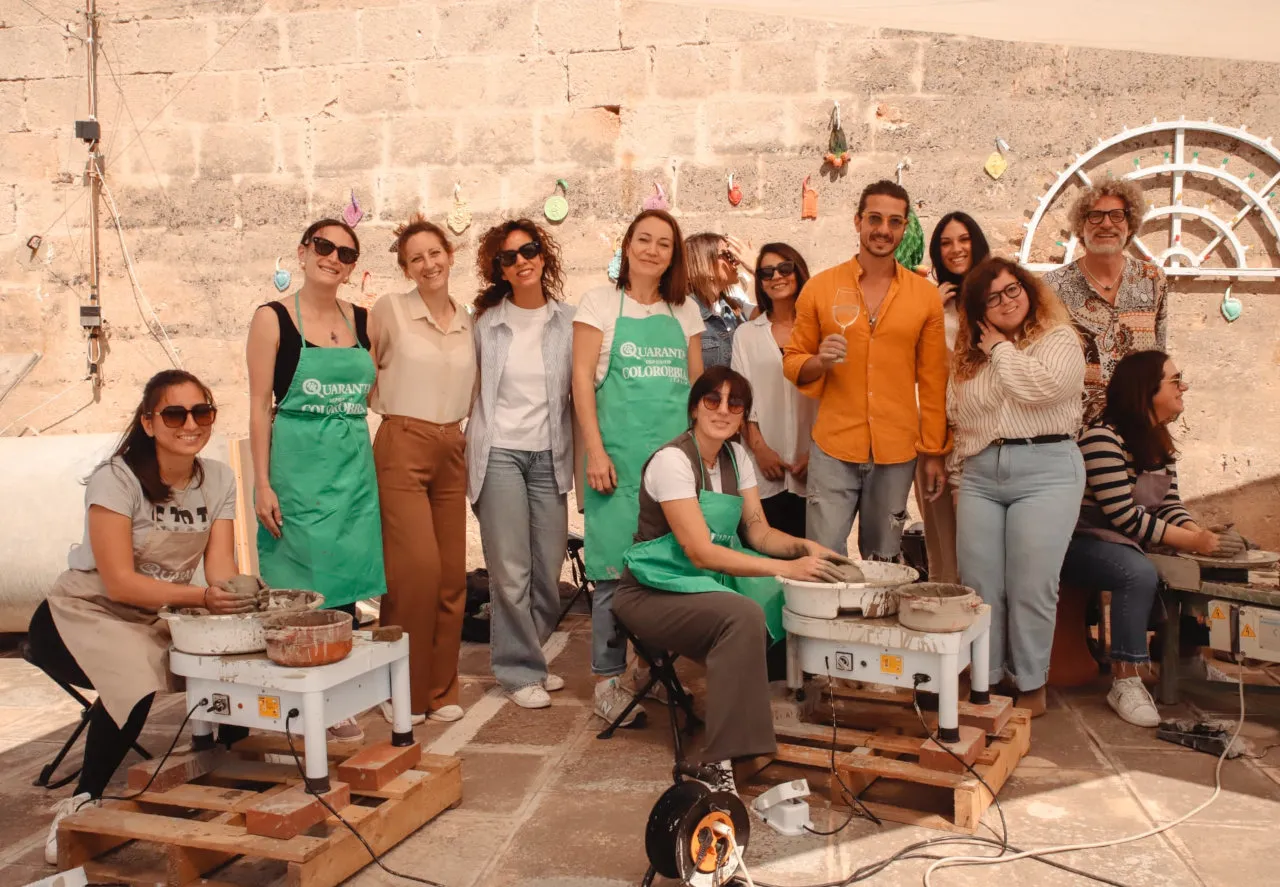 Corso di Tornio e Decorazione Ceramica a Grottaglie, con Degustazione-2193