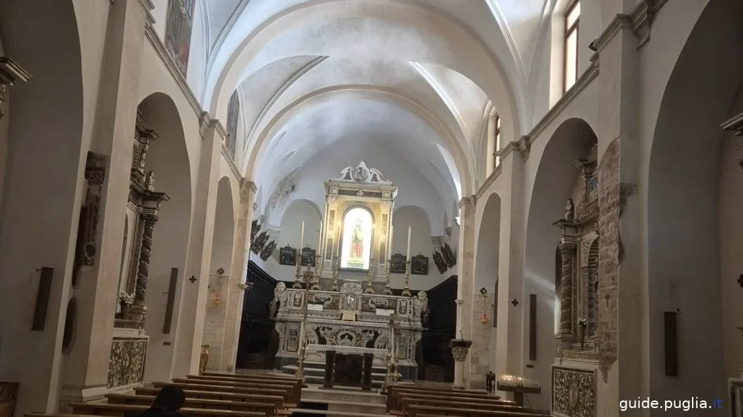 interior of the sanctuary of San Matteo, in San Marco in Lamis