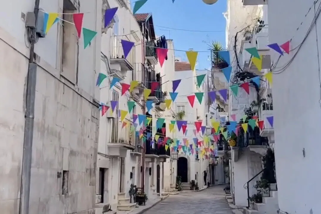 putignano décorations dans la rue