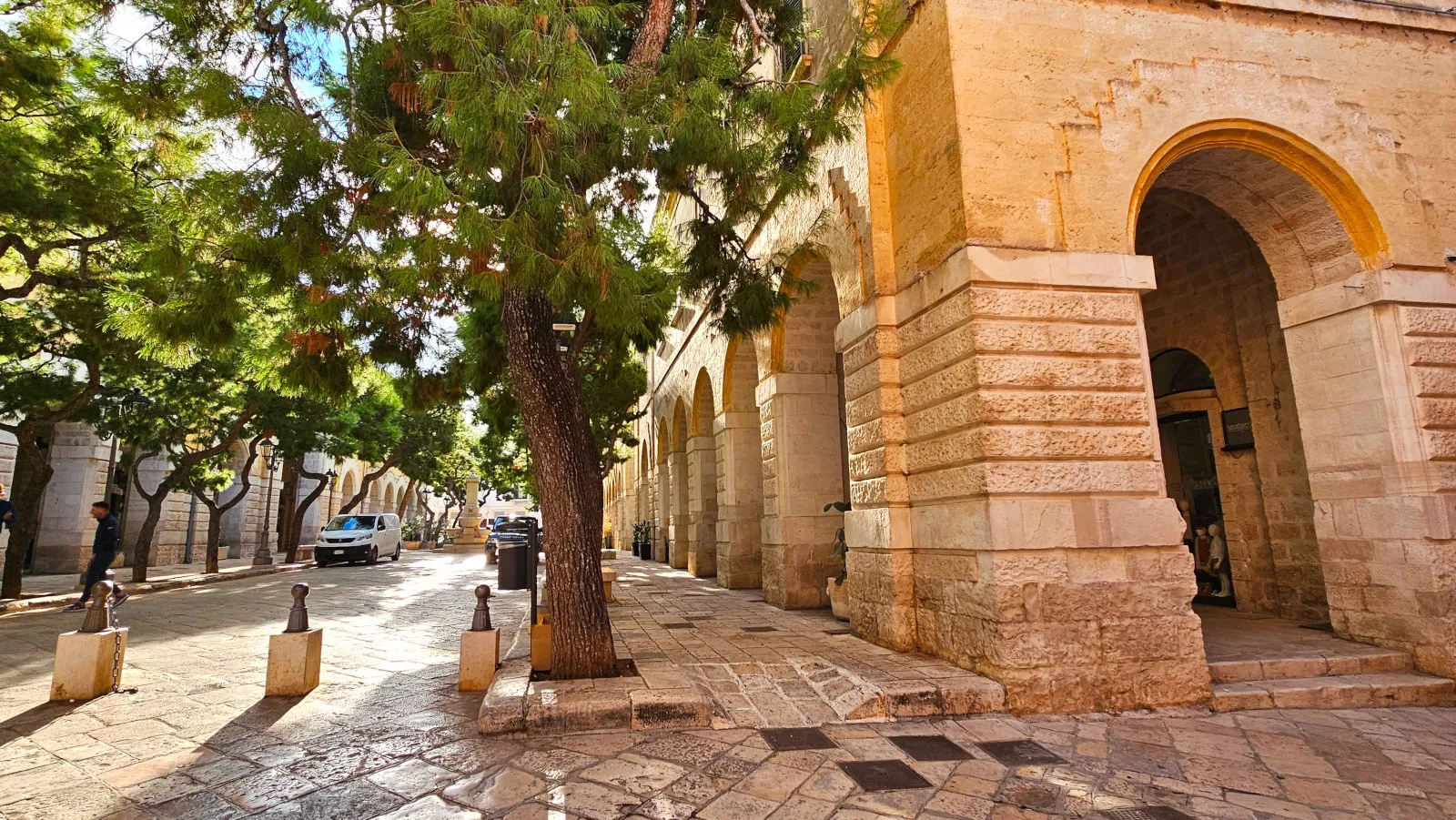 Fasano historic center, the Porticoes of the Teresians