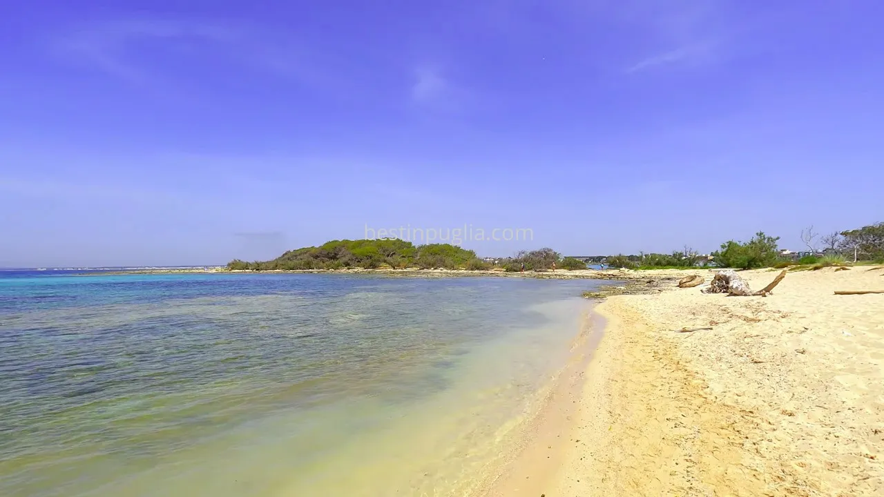 Porto Cesareo: wild beach on Isola Grande