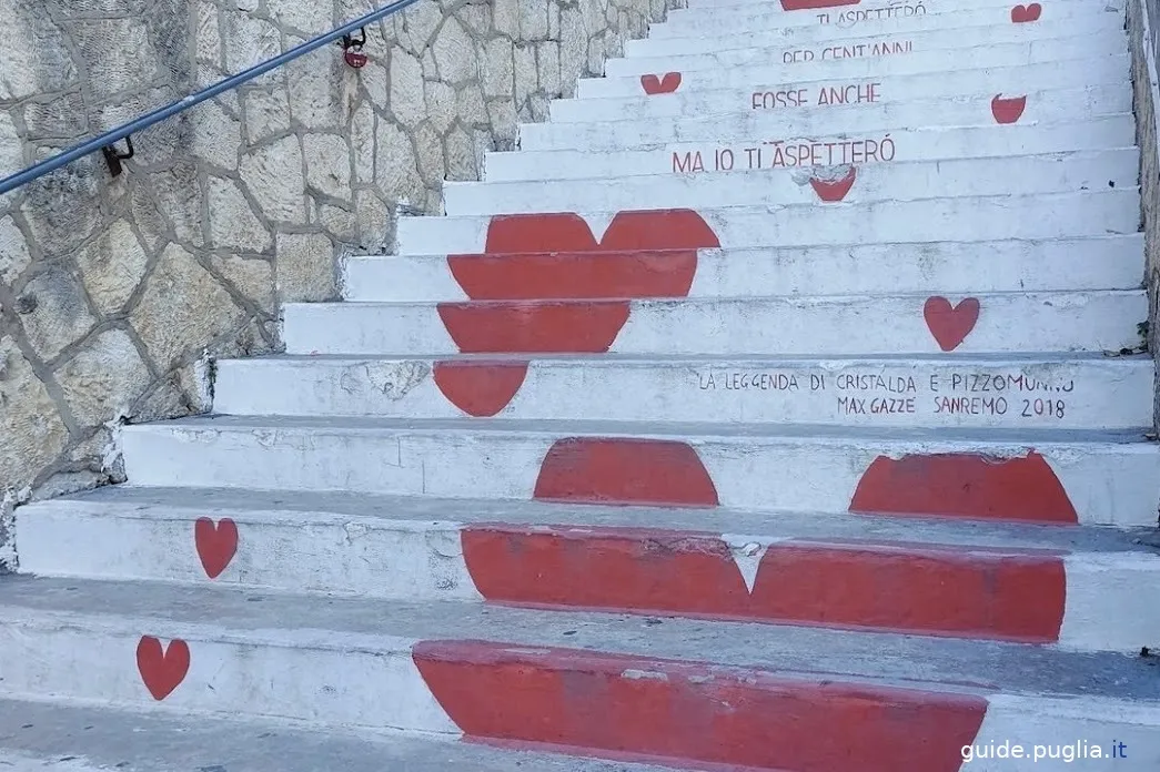 vieste, escalier d'amour, escalier d'amour