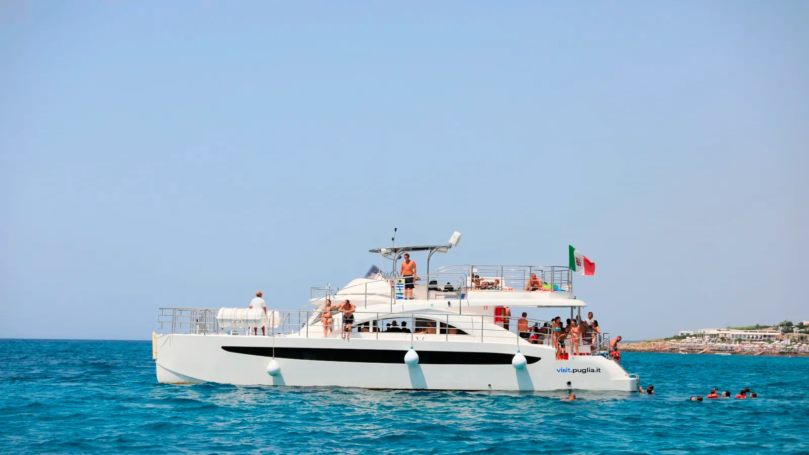 Escursione lunga di Santa Maria di Leuca in yacht catamarano