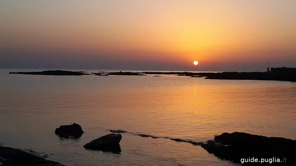 sea ​​brindisi, sunrise on the sea of ​​brindisi