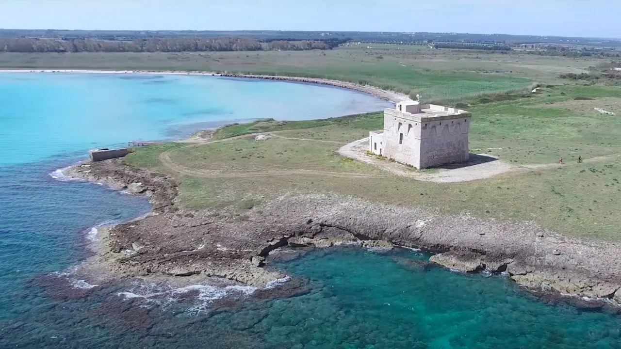 Torre Guaceto Nature Reserve, near Ostuni (Brindisi), seen from the sea