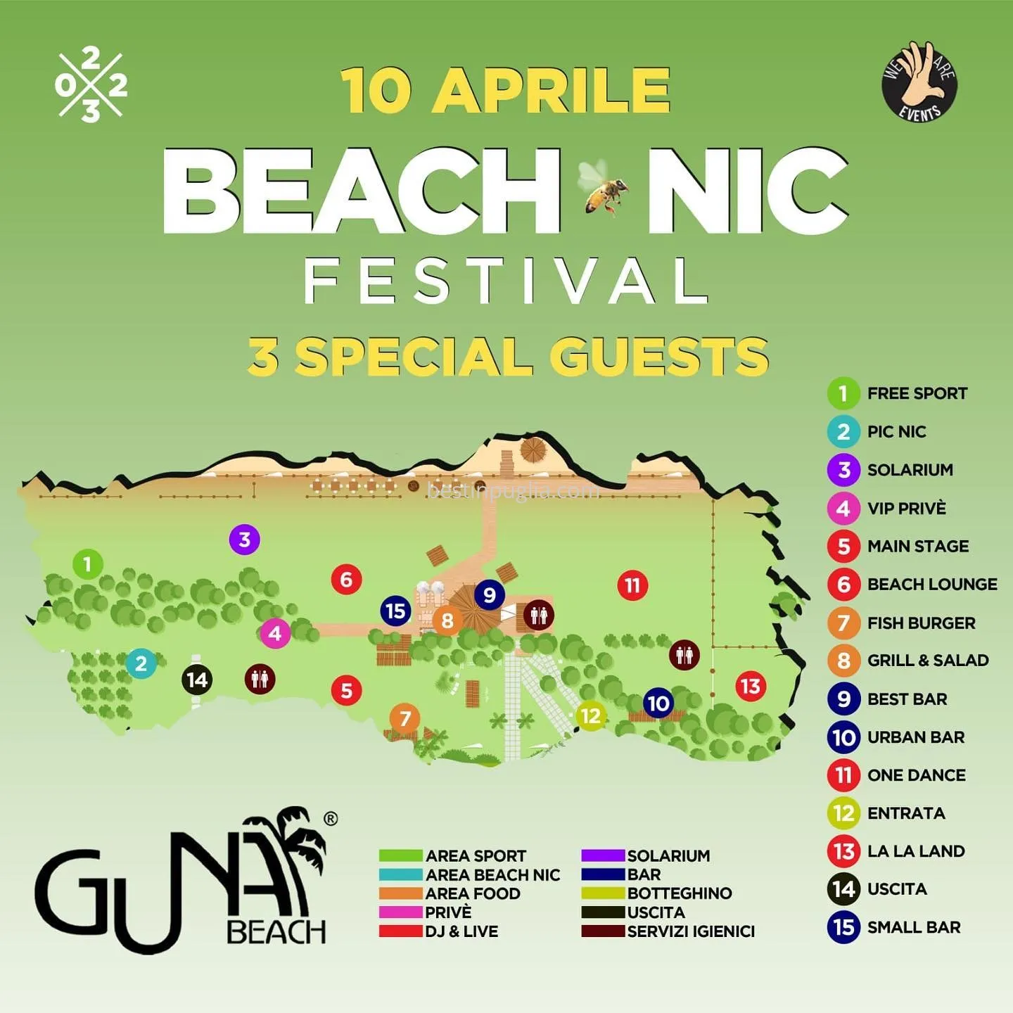 Guna Beach - Pasquetta 2023 Locandina evento