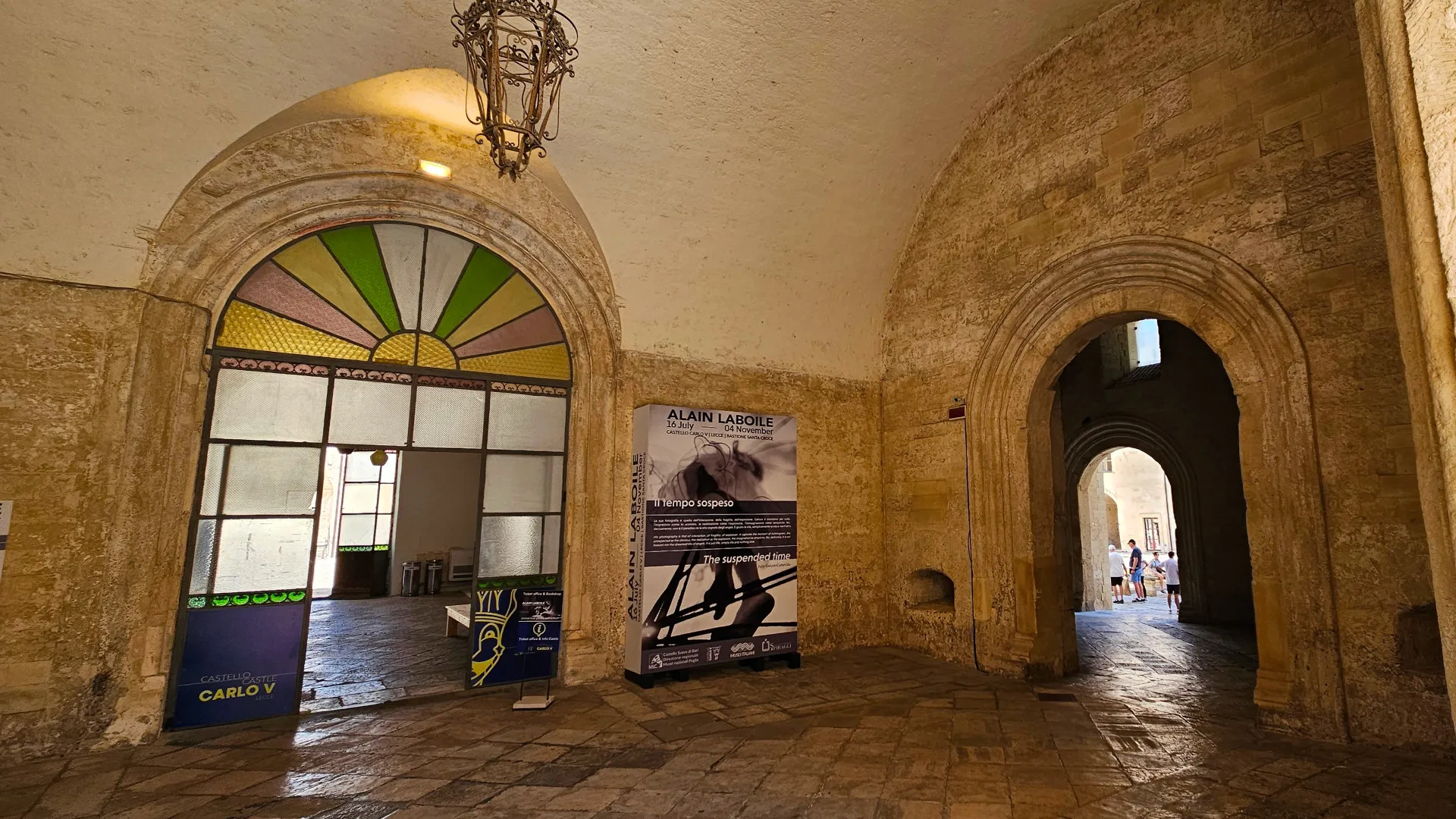 Lecce, Castle of Charles V, entrance hall of the castle