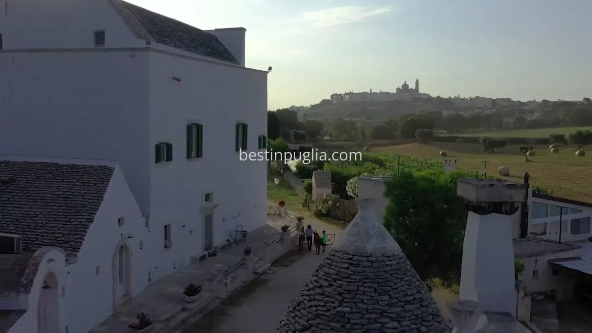 Masseria in the Locorotondo countryside overlooking the ancient town